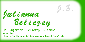 julianna beliczey business card